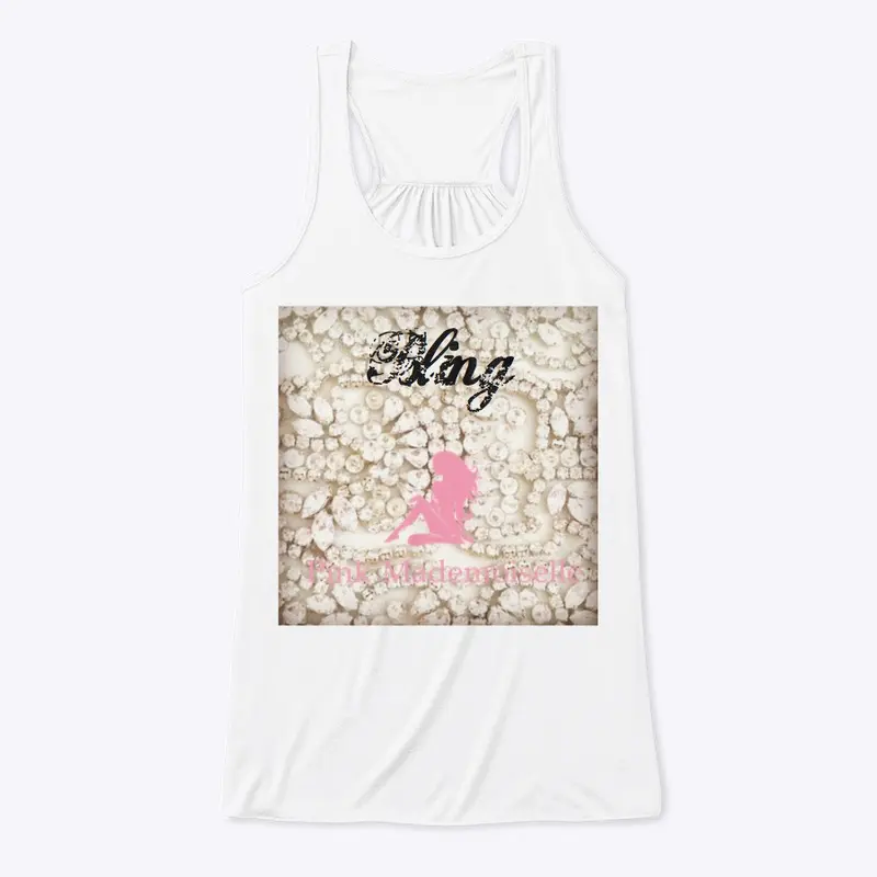 Bling flowy tank top